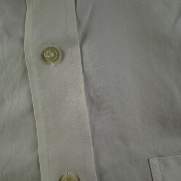 Brooks Brothers Men Non Iron Button Up Shirt Long Sleeve 15.5 34 Slim Fit White - Picture 15 of 16